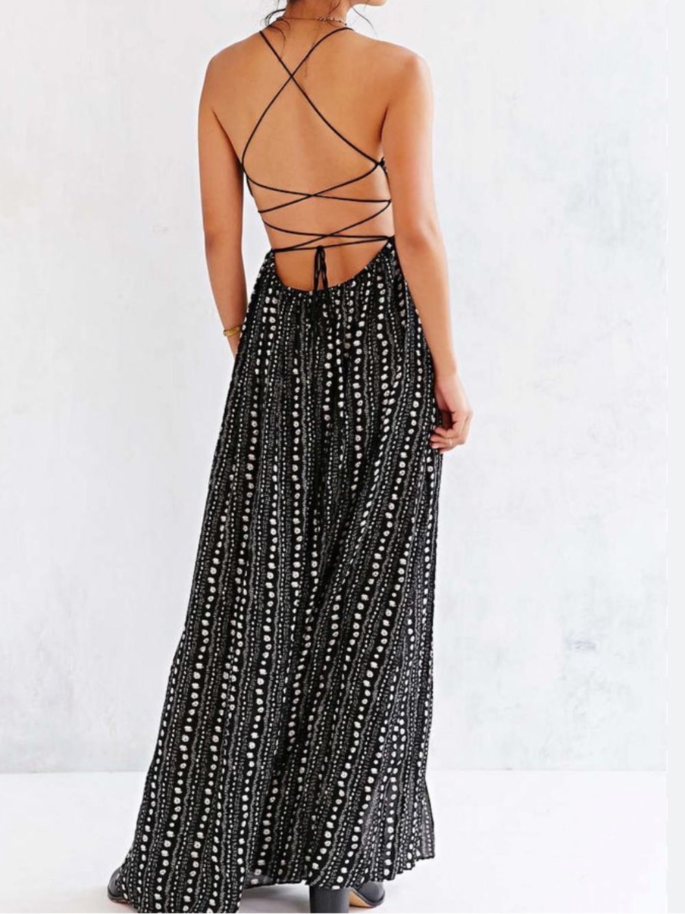 Urban Outfitters Ecote Backless Maxi Dress
